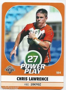 2015 NRL Power Play Base Card (184) Chris LAWRENCE Wests Tigers - Picture 1 of 1