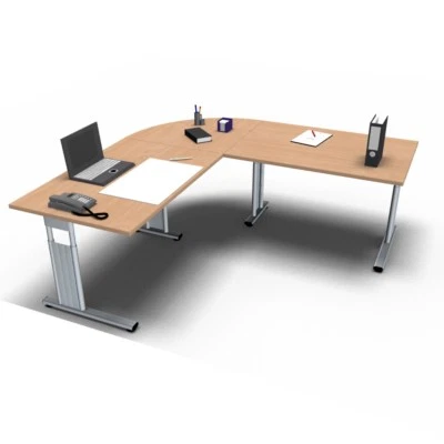 Schreibtischkombination GS15 Schreibtisch Winkelschreibtisch 200x200 Bürotisch  - Bild 1 von 4