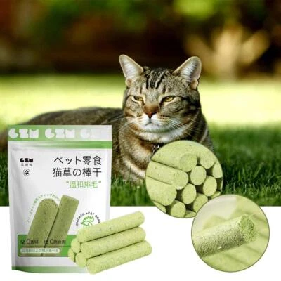 Cat-Grass Teething Stick Pet Snack Hairball Removal Cat Instant New UK L0C2 - Image 1 of 4