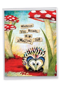 1 Jumbo Graduation Greeting Card - FOREST FRIENDS J2952GGDG - Picture 1 of 6