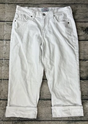 Pantalones de mezclilla Levis 515 Capris para mujer talla 4 blancos Foto 1 de 4