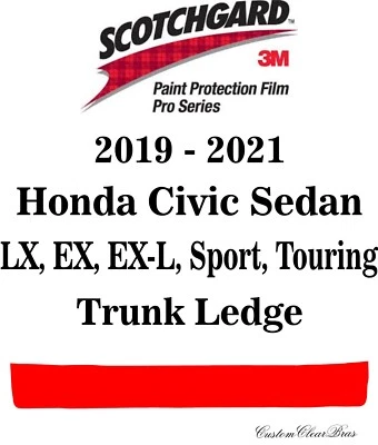 3M Scotchgard Protection Pro Series Fits 2019 2020 2021 Honda Civic Sedan - Image 1 of 3