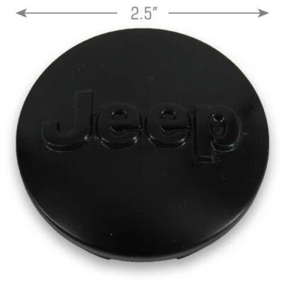 Jeep Grand Cherokee Renegade Wrangler Wheel Center Cap 1LB77TRMAC OEM Black - Image 1 of 2