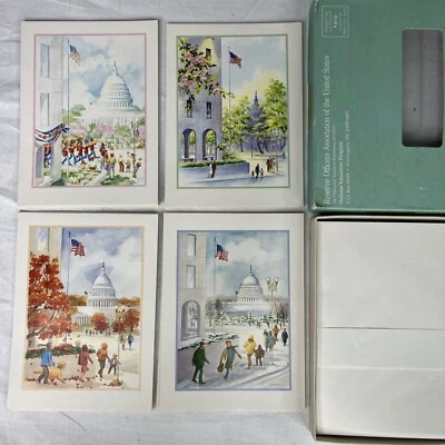 Reserve Officers Association Patriotic Greeting Cards Blank 12 Artist-J. Bryan - Image 1 of 4