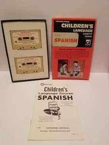 Spanish Language Audio Cassette Course Children's Age 6-12 Vintage Ships FREE - Picture 1 of 3