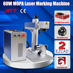 UK Stock JPT 60W M7 Mopa Fibra Láser Grabadora Máquina de Marcado para Tallar Metal - Imagen 1 de 16