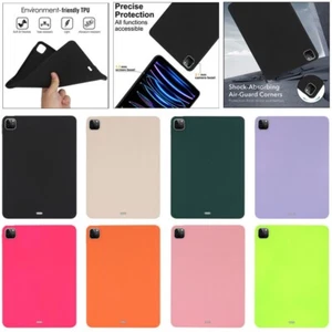 For iPad 10/9/8/7/6/5th Gen Mini 7th Pro Air 11" Case Liquid Silicone Back Cover - Picture 1 of 115