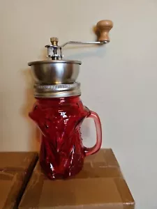 Manual Coffee,Nut Or Spice Grinder- Hand Crank-Cute Raccoon-4 Colors-Going Fast! - Picture 1 of 2