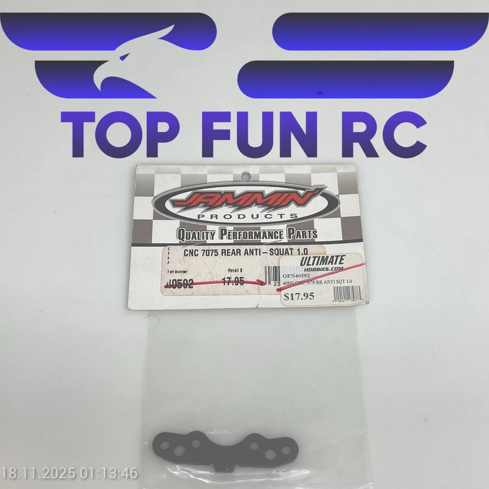 JAMMIN PRODUCTS 40592 CNC 7075 REAR ANTI-SQUAT 1.0 FOR JAMMIN X1 BUGGY - Image 1 of 1