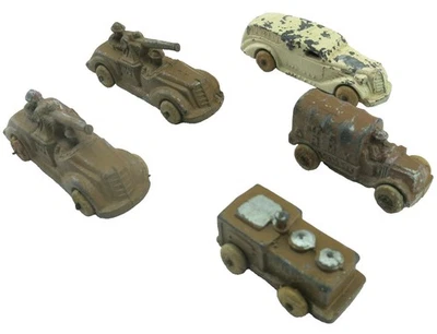 Lote De 5 Ambulancias Barclay Ejército De Estados Unidos De Colección Años 30 Lomo Fundido Foto 1 de 4