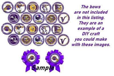 HHTDESIGNS Bottle Cap Images (25mm) 1" ~ Precut ~ Vikings inspired