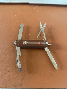 Swiss Army Knife Victorinox Manager 58mm Pocket Knife Transparent Blue New Box - Picture 1 of 1