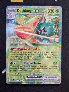 Tarjeta ultra rara Decidueye ex - 015/197 - Pokemon Obsidian Flames casi nueva - Imagen 1 de 2