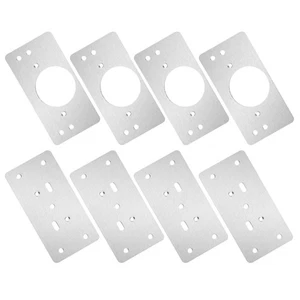 4 Sets Stainless Steel Hinge Repair Plate Cabinet Fixing Kitchen - Bild 1 von 12