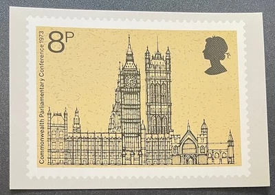 1973 PHQ 3 Houses of Parliament Excellent condition. FDI to Rear. London W.C. - Image 1 of 2