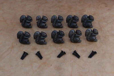 Чугунная дверная ручка белка шкаф комод выдвижной ящик тянет ручки оборудования 10 шт. - Изображение 1 из 4