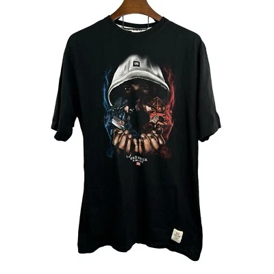 Camiseta ECKO UNLTD Negra Roja vs Azul Gráfica Manga Corta Rap Talla 2XT Foto 1 de 4