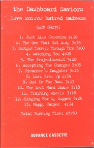 The Dashboard Saviors - Love Sorrow Hatred Madness (Cass, Advance, Album, Promo) - Picture 1 of 4