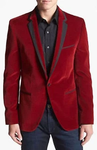 Men Sport Tailored Blazer Coat Jacket Stylish Christmas Party Wear Formal - Picture 1 of 2