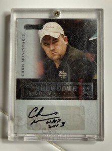 2006 Razor Poker Showdown Signatures Chris Moneymaker #A-29 Auto