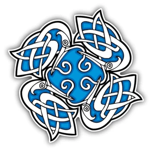 Calcomanía pegatina para parachoques de coche con adorno azul celta - Imagen 1 de 1