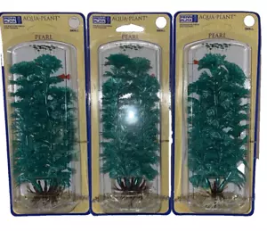 3 Penn Plax Aquarium Plants Ambulia Plastic Pearl Fresh or Salt Water 6" New - Picture 1 of 9