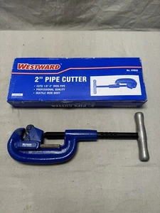 Westward 2" Iron Body Pipe Cutter 4YR88 Blue - Picture 1 of 2