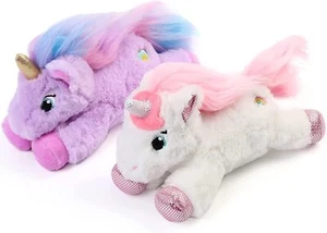2 Pack 7" Unicorn Stuffed Animals Plush Toys for Girls Boys Kids Christmas Gift - Picture 1 of 8