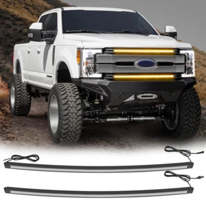 For Ford Super Duty F250 20-22 LED Grill Accent Light Bar Kit Front Bumper Amber - Bild 1 von 12
