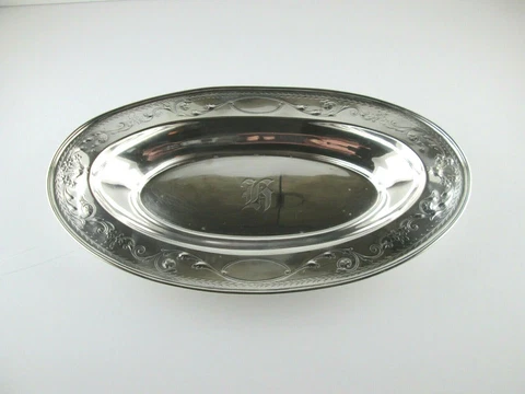 GORHAM STERLING SILVER BREAD TRAY CENTERPIECE BOWL 12" Cover