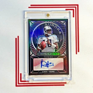 2021 Panini Obsidian Aurora Auto Vince Young #AA-VY Titans Autograph /10 - Bild 1 von 2