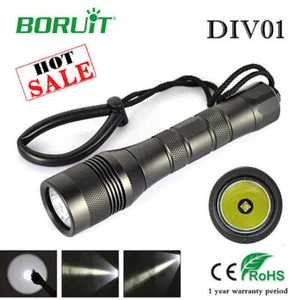 Led Scuba Diving Flashlight Torch Underwater 150M Waterproof Light Rechargeable - Picture 1 of 11