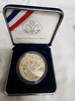 2012 US Mint Proof Silver Dollar, Star Spangled Banner, US Mint Pkg/COA - Image 1 of 4