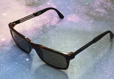 Gianni Versace 1996 Sunglasses Tortoise Unisex Black Metal MOD S16 COL 028 VTG - Image 1 of 4