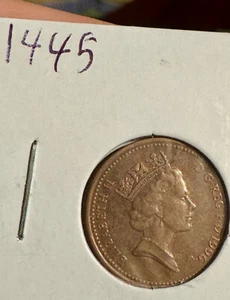 United Kingdom 1 Penny 1996 Elizabeth II 3rd Portrait Copper Plated Steel - Picture 1 of 3