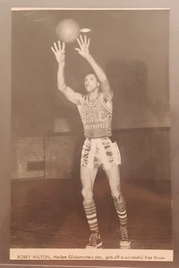 BOBBY MILTON Vintage 6x9 Original Photo HARLEM GLOBETROTTERS Basketball - Picture 1 of 1