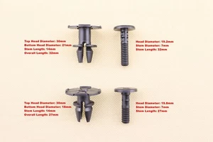 For BMW Trim Spacer Clips & Pin Kit 07147122912 07147122913 51717066226 - Picture 1 of 3