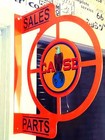 CASE TRACTOR VINTAGE NOSTALGIC WALL FLANGE ADVERTISING SIGN 2 SIDED 