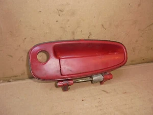 TOYOTA MR2 1990 MK2 NEARSIDE PASSENGER FRONT EXTERIOR RED DOOR HANDLE - Picture 1 of 6