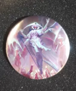 Atraxa, Grand Unifier Magic The Gathering Art Card 2.25" Pin Back Button MTG - Picture 1 of 3