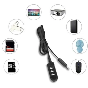 HUB USB 3.0 MULTI DIVISOR EXPANSIÓN ESCRITORIO UNA COMPUTADORA PORTÁTIL DE ALTA VELOCIDAD 3 PUERTOS Bonito - Imagen 1 de 13