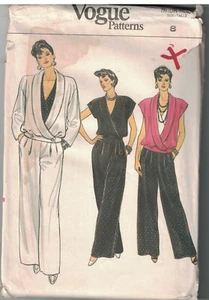 9232 Vintage Vogue Sewing Pattern Misses Jacket Vest Pants Top UNCUT 1980s OOP - Picture 1 of 2