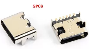5PZ Presa USB 3.1 Tipo C 6 Pin Femmina per Circuiti PCB - Foto 1 di 4