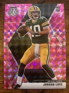 2020 Mosaic Jordan Love PINK Prizm Rookie Card RC #211 Packers Clean - Picture 1 of 1