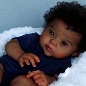 GYCV Black Boy Reborn Dolls 20 Inch Lifelike Baby Dolls That Look Real Realis... - Picture 1 of 11