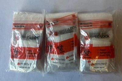 300 NEW Specilock 6"x9" Biohazard Specimen Transport Bags, 3"x4" Absorbent Pad - Image 1 of 4