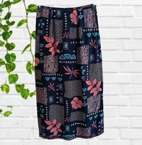 De Colección California Krush Mujer Falda Talla XL Negra De Colección Maxi Playa Flor Informal - Imagen 1 de 8