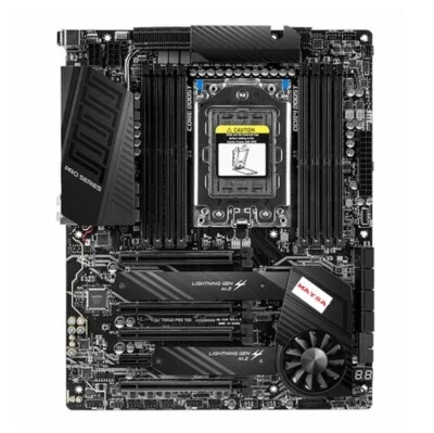 MSI TRX40 PRO 10G supports AMD 3960X 3970X 3990X CPU. TRX40 motherboard used - Image 1 of 2