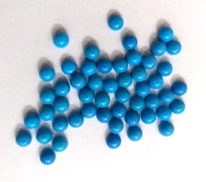 Sleeping Beauty Turquoise Loose Stone 4 MM Round Cabochon 50 Pcs Lot Lab-Created - Picture 1 of 5