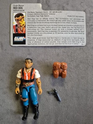 GI Joe Action Force Vintage Action Figures. GI Joe Red Dog complete. - Image 1 of 2
